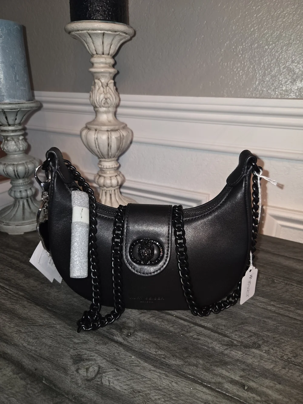 Kurt Geiger Black Leather Shoulder/crossbody Bag - Picture 2 of 8